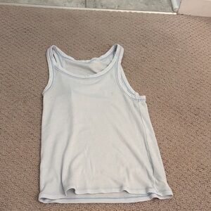 American Eagle Outfitters Sky Blue Ribbed Tank